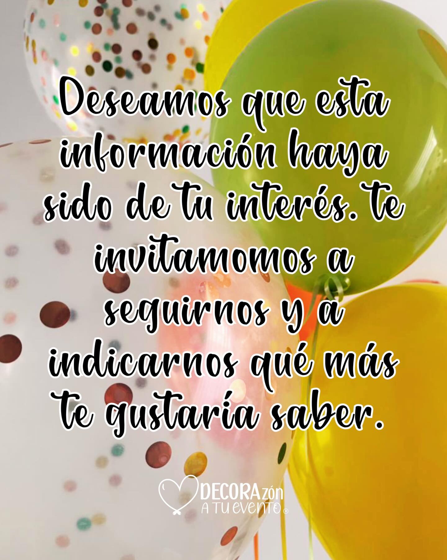 Decorazon a tu evento